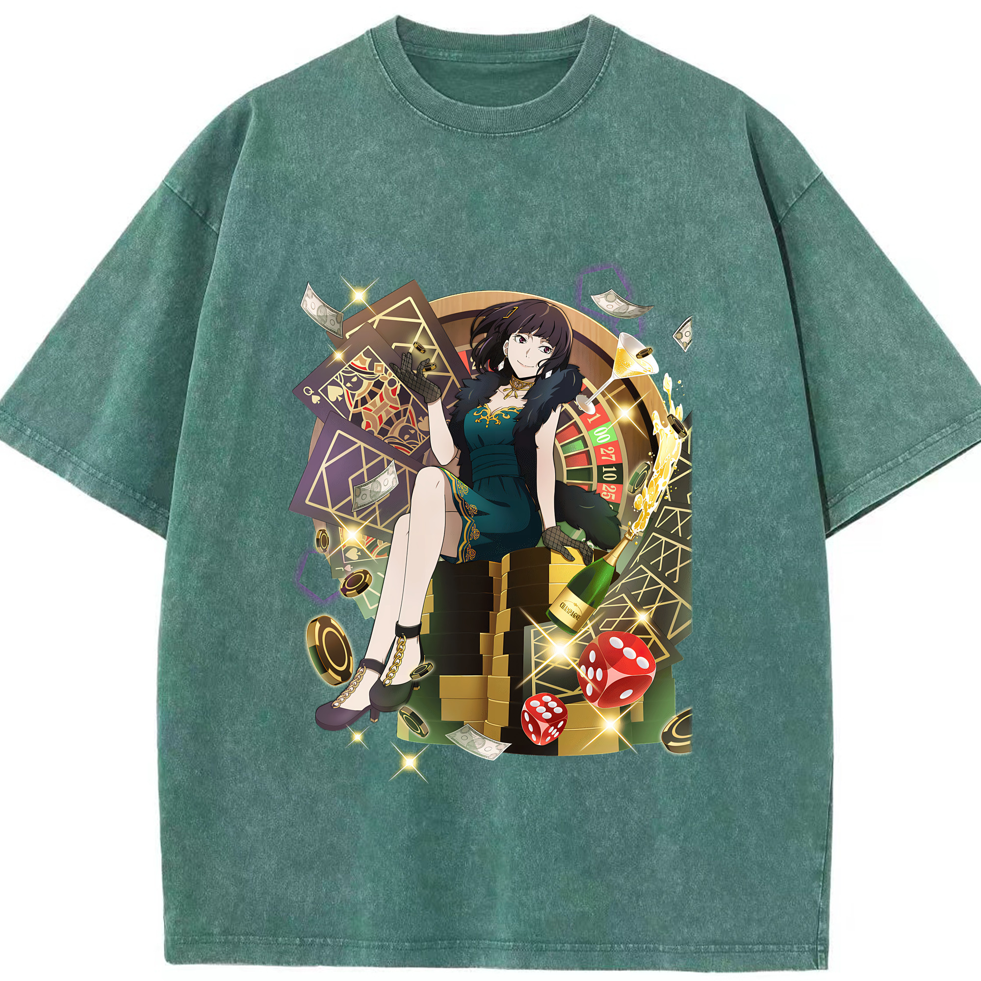 （画像用） 文豪ストレイドッグス Bungo Stray Dogs 綿100% ヴィンテージ風 半袖Tシャツ（フロントプリント）